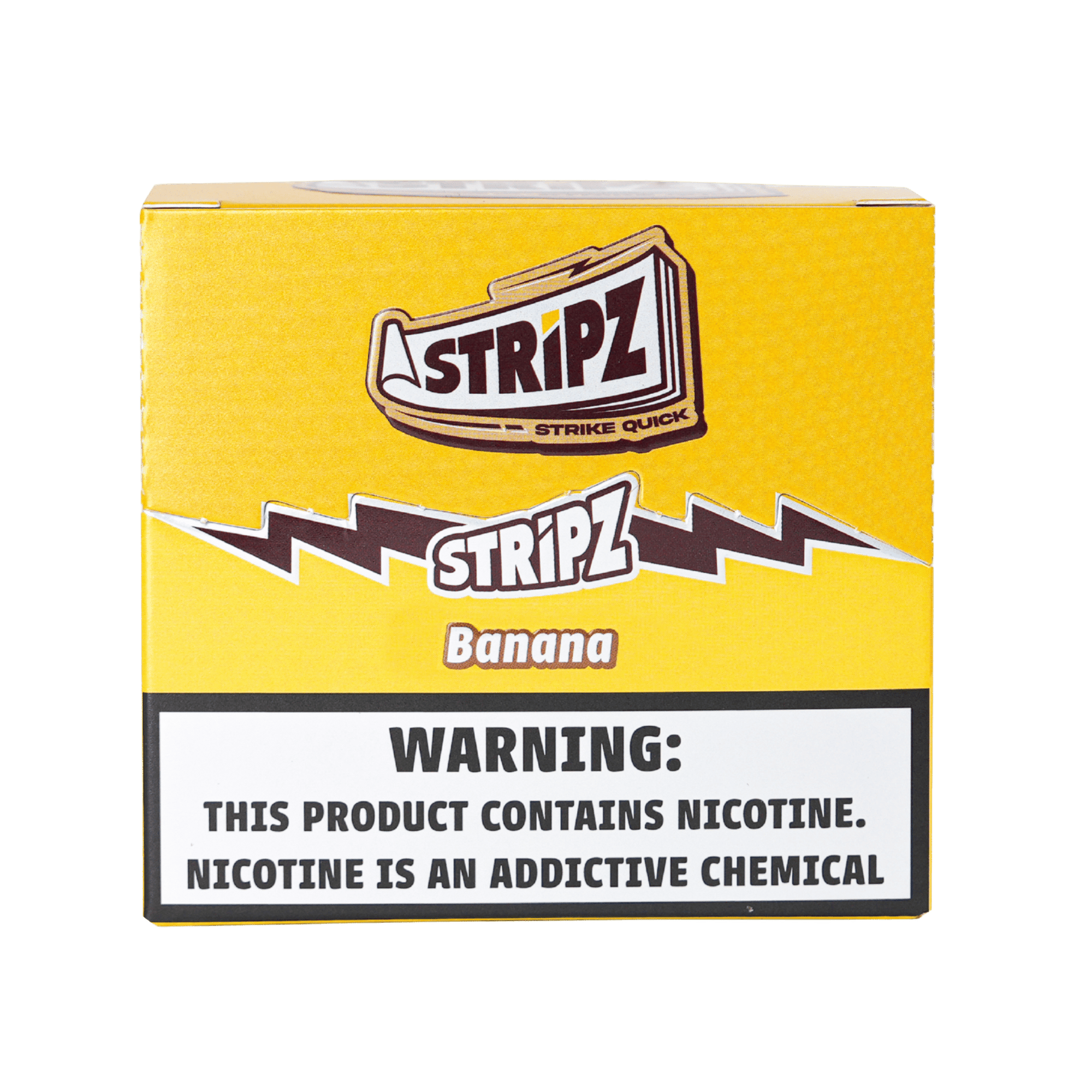 Banana Stripz nicotine strips 10-pack — packaging front view.