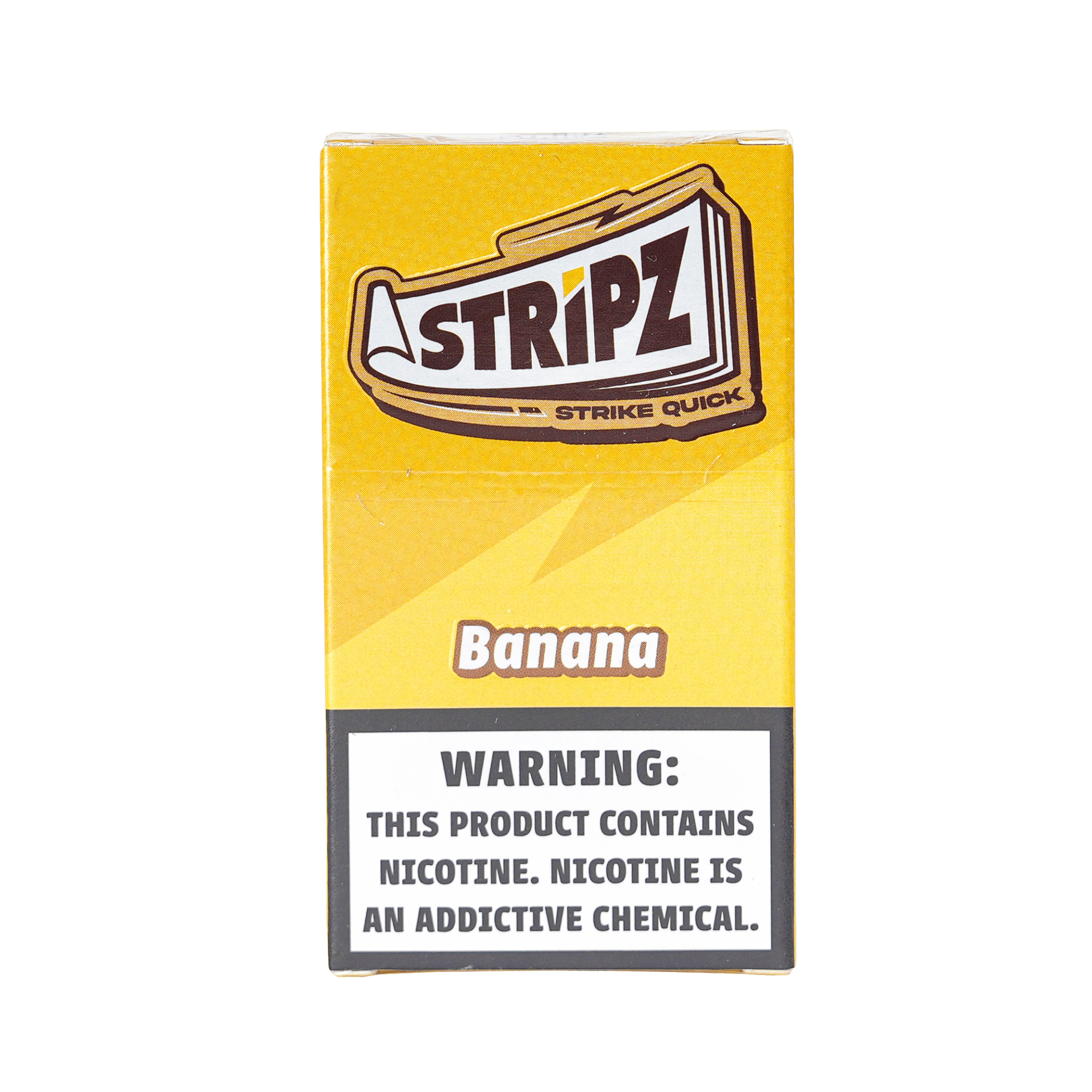 Banana Stripz nicotine strips single pack — front view.